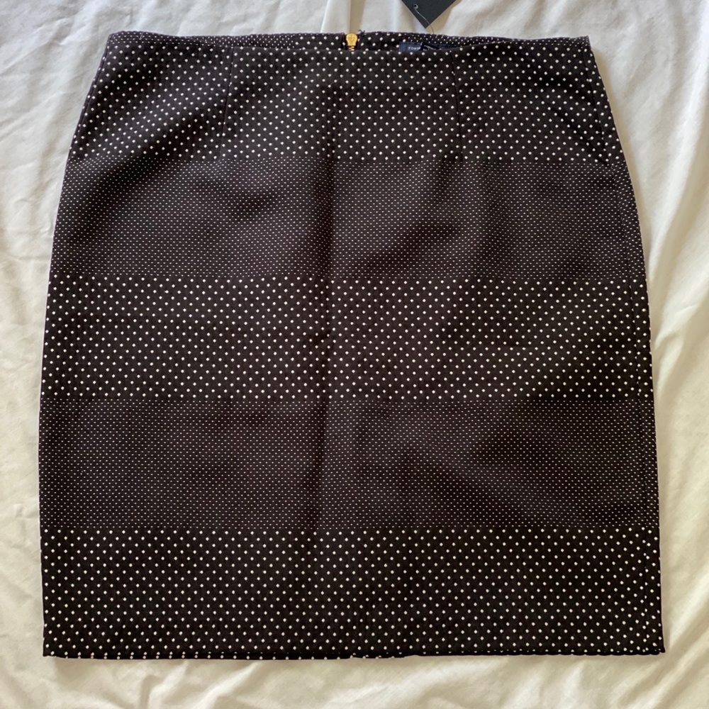Tommy Hilfiger Navy polka dot pencil skirt